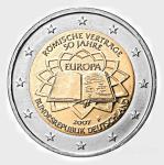 Kovanec 2 Evro Euro EUR Romische Vertrage 50 Jahre 2007 D in F