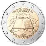 Kovanec 2 Evro Euro EUR Vertrag Von Rom 50 Jahre 2007 Osterreich