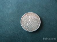 Kovanec 2 reich marke 1938