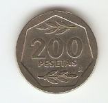 KOVANEC  200 peset 1986  Španija