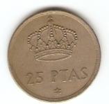 KOVANEC  25 peset 1975 (*80)  Španija