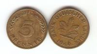 KOVANEC 5 pfennig 1949,50,66,77,78,87,88,90,91,  Nemčija