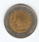 KOVANEC  500 lir  1982  Italija