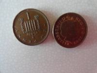 Kovanec britanski 1 new penny leto 1973.