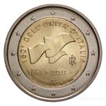 Kovanec coin 2 Evro Euro 2 €, 150° Dell' Unita' d' Italia