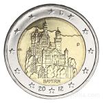 Kovanec coin 2 Evro, Euro, EUR €, Bayern J, 2012