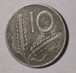 Kovanec Italija 10 lir (1952)