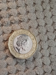 Kovanec kraljica Elizabeta II. 1 pound