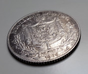 Kovanec, Srebrnik 1 Perper 1909 Kraljevina Črna Gora, Nikola