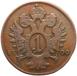 LaZooRo: Avstrija 1 Kreuzer 1800 A XF