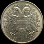 LaZooRo: Avstrija 1 Schilling 1934 UNC