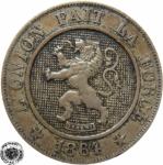 LaZooRo: Belgija 10 Centimes 1864 XF