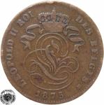 LaZooRo: Belgija 2 Centimes 1875 VF