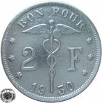 LaZooRo: Belgija 2 Francs 1930/20 VF