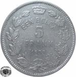 LaZooRo: Belgija 5 Francs 1933 VF a