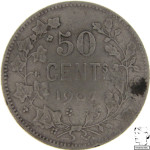 LaZooRo: Belgija 50 Centimes 1907 VF - srebro