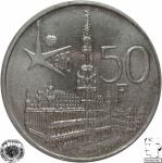 LaZooRo: Belgija 50 Francs 1958 UNC b - Srebro