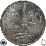 LaZooRo: Belgija 50 Francs 1958 XF/UNC a - Srebro