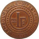 LaZooRo: Belgija GHENT 1 Franc Franken 1915 XF/UNC