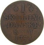 LaZooRo: Danska 1 Skilling 1771 F