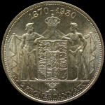 LaZooRo: Danska 2 Kroner 1930 UNC - srebro