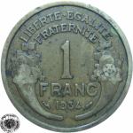 LaZooRo: Francija 1 Franc 1934 VF
