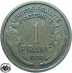 LaZooRo: Francija 1 Franc 1938 XF