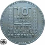 LaZooRo: Francija 10 Francs 1947 XF
