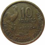 LaZooRo: Francija 10 Francs 1950 B XF  Zbirka Werner