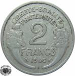 LaZooRo: Francija 2 Francs 1946 B VF/XF