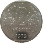 LaZooRo: Francija 2 Francs 1979 UNC / BU - iz zvitka kovancev