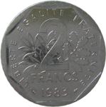 LaZooRo: Francija 2 Francs 1983 XF / UNC
