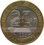 LaZooRo: Francija 20 Francs 1992 XF / UNC