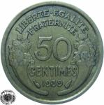 LaZooRo: Francija 50 Centimes 1939 XF