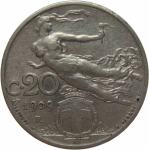 LaZooRo: Italija 20 Centesimi 1909 R XF/UNC
