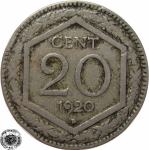 LaZooRo: Italija 20 Centesimi 1920 R VF a