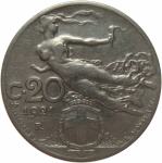 LaZooRo: Italija 20 Centesimi 1921 R XF