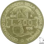 LaZooRo: Italija 200 lir 1996 XF / UNC Carinska služba