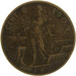 LaZooRo: Italija 5 Centesimi 1909 R VF
