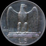LaZooRo: Italija 5 lir 1929 R XF * - srebro