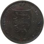 LaZooRo: Jersey 1/12 Shilling 1894 UNC redkejši