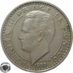 LaZooRo: Monako 100 Francs 1950 XF/UNC a