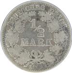 LaZooRo: Nemčija 1/2 Mark 1905 A VF - srebro