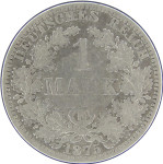 LaZooRo: Nemčija 1 Mark 1875 A VF - srebro