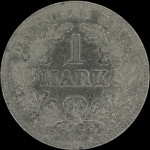 LaZooRo: Nemčija 1 Mark 1878 C VF - srebro