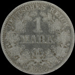 LaZooRo: Nemčija 1 Mark 1886 E VF - srebro