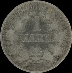 LaZooRo: Nemčija 1 Mark 1892 A VF / XF - srebro