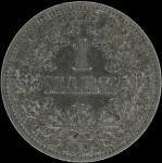LaZooRo: Nemčija 1 Mark 1893 E XF redkejši - srebro