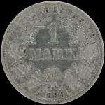LaZooRo: Nemčija 1 Mark 1899 A XF - srebro