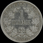 LaZooRo: Nemčija 1 Mark 1904 D XF / UNC - srebro